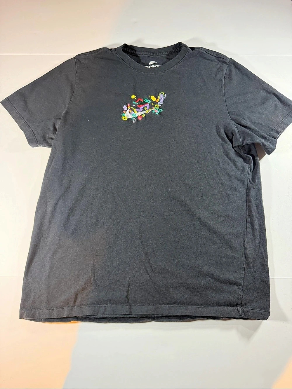 Nike Sportswear Embroidered Mushroom Swoosh T-Shirt Black XL